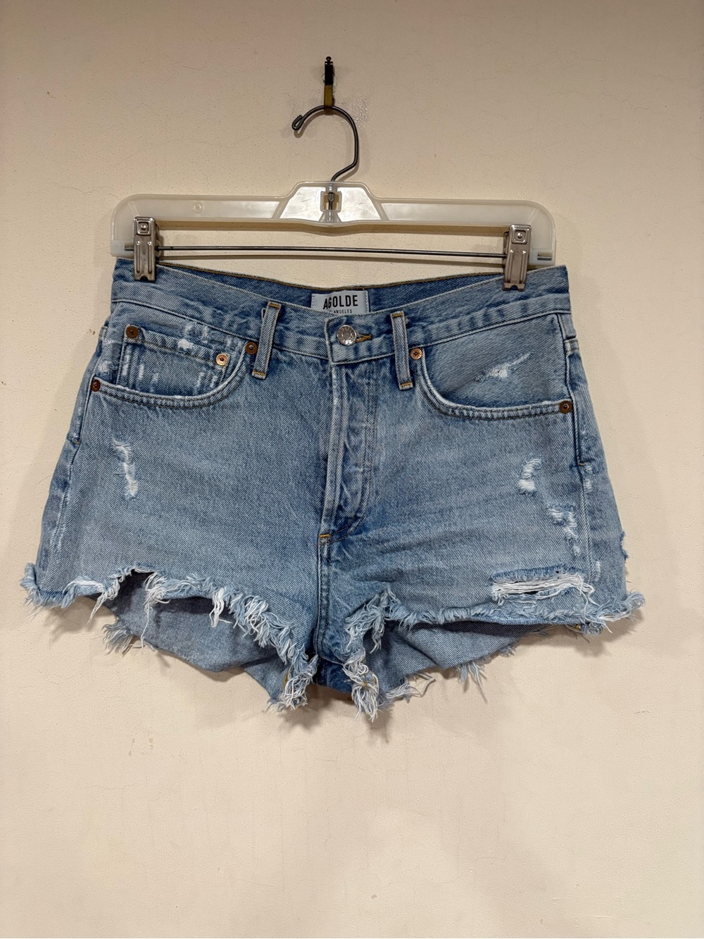 Agolde Parker Vintage Cut Off Short in Swap-meet sz 25 - Picture 4 of 13